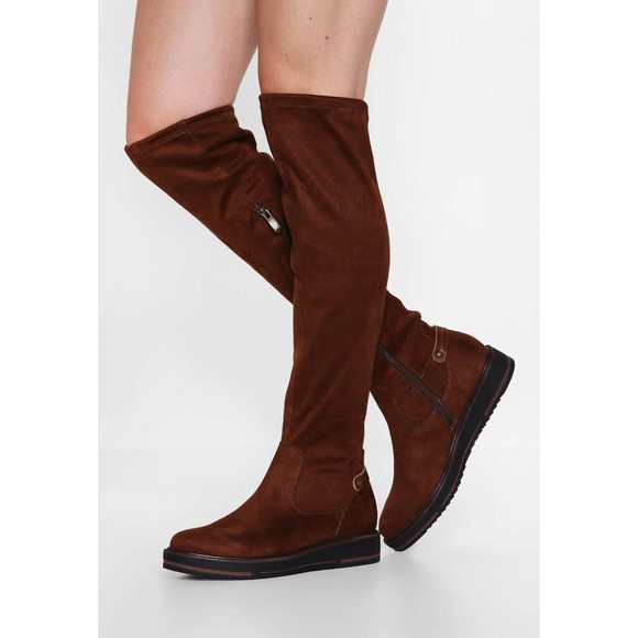 Marco Tozzi Women's Over Knee Boots Designer German Brown Size EU 41 US 9 - Picture 1 of 8